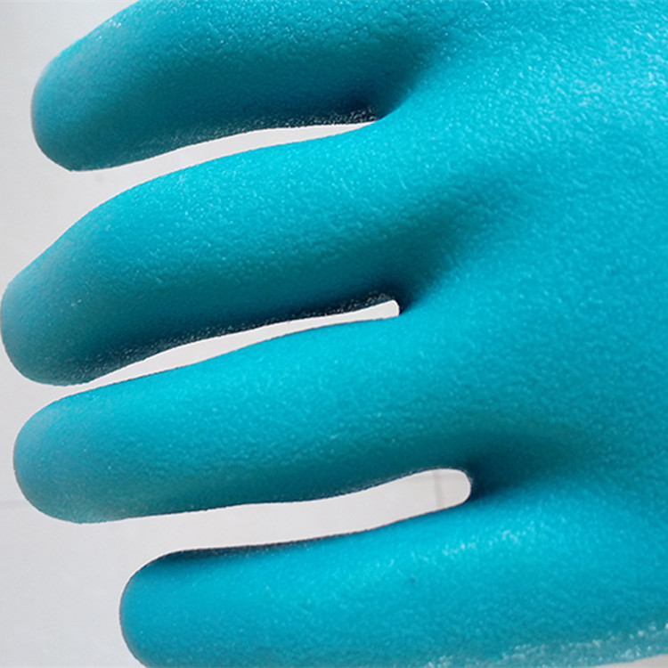 防滑抓鱼PVC手套砂面