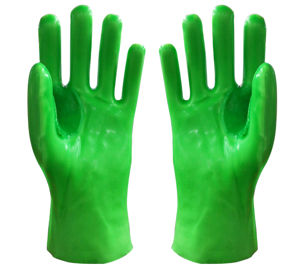 绿色虎口加厚手套