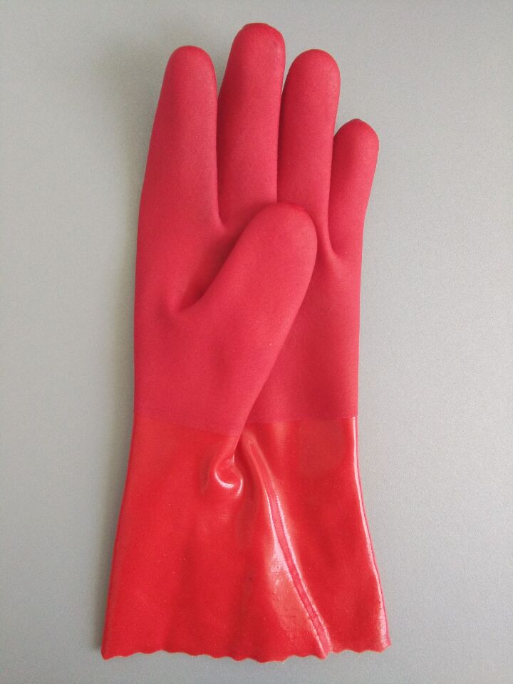红色抓鱼手套