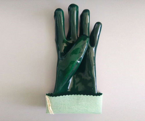 作业手套：绿色耐油手套