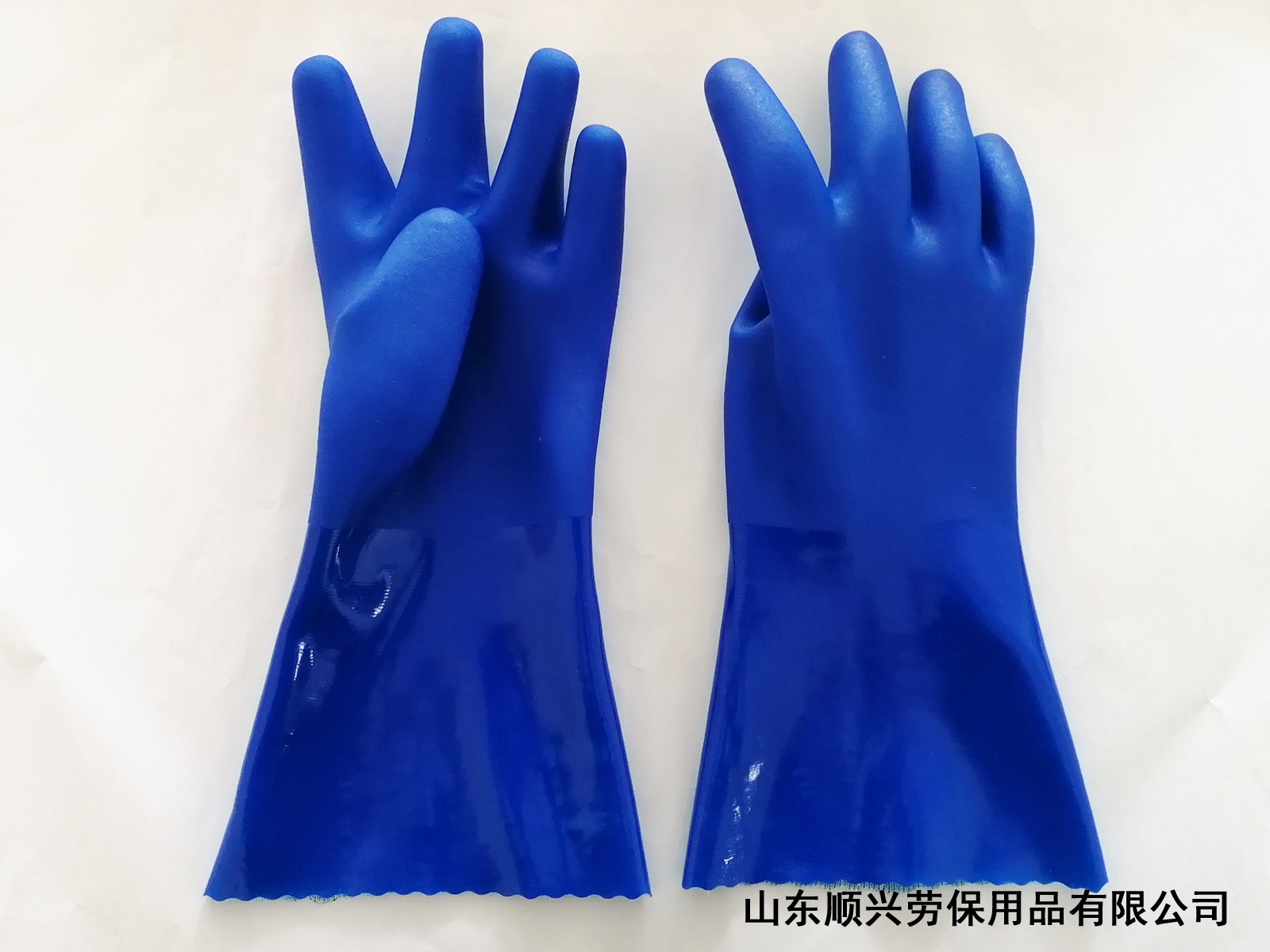 蓝耐油手套